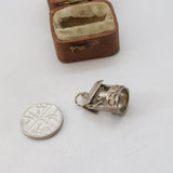 Sterling Silver Good Luck Wishing Well Charm Pendant Vintage c1970
