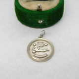 Sterling Silver Aquarius Zodiac Charm Pendant Vintage c1970