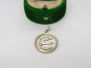 Sterling Silver Aquarius Zodiac Charm Pendant Vintage c1970