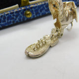 Sterling Silver The Family that Live in a Shoe Charm Pendant Vintage c1970