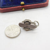 Sterling Silver Steam Boat Charm Pendant Vintage c1970