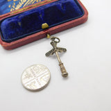 Sterling Silver 'Bourbon' & 'St Louis' Sign Post Charm Pendant Vintage c1970