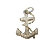 Sterling Silver Anchor of Hope Charm Pendant Vintage c1970