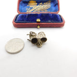 Sterling Silver Dustbin Trailer Charm Pendant Vintage c1970