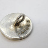 Victorian Art Nouveau Sterling Silver Cherub Dress Button Antique Birmingham