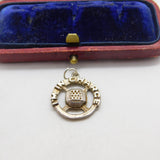 Sterling Silver 'I'm in Charge' Charm Pendant Vintage c1970