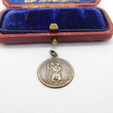Sterling Silver St Christopher Charm Pendant Vintage c1970