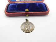 Sterling Silver St Christopher Charm Pendant Vintage c1970
