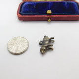 Sterling Silver Forest Piggy Charm Pendant Vintage c1970