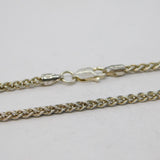 Sterling Silver Modernist Style Rope Chain Necklace Vintage c1970s 50cm Length