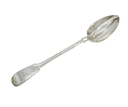William IV Sterling Silver Large Strainer Spoon Antique 1835 London