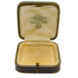 Edwardian Tooled Leather 'Northern Goldsmiths Company' Jewellery Box Antique