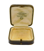 Edwardian Tooled Leather 'Northern Goldsmiths Company' Jewellery Box Antique