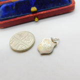 Sterling Silver and Enamel Dingwall Travel Shield Charm Pendant Vintage c1970