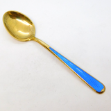 David Andersen Norwegian Sterling Silver Gilt Blue Enamel Vintage 1978 London