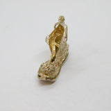 Sterling Silver Opening Boot With Man & Dog Inside Charm Pendant Vintage c1970s