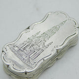 Victorian Sterling Silver Albert Memorial Souvenir Vinaigrette Antique 1853
