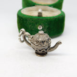 Sterling Silver Teapot Charm Pendant Vintage c1970