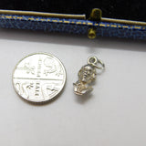 Sterling Silver William Shakespeare Bust Head Charm Pendant Vintage c1970