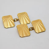 Art Deco 12ct Rolled Gold Rising Sun Gents Cufflinks Antique c1920s
