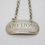 George III Sterling Silver Anchovy Sauce Ticket Antique 1789 London