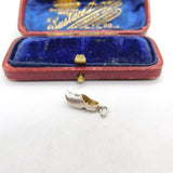 Sterling Silver Dutch Clog Charm Pendant Vintage c1970