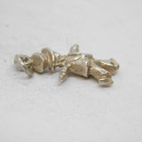 Sterling Silver Clown Entertainer Dancer Charm Pendant Vintage c1970