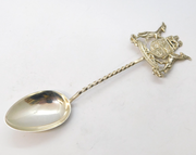 Art Deco Sterling Silver United South Africa Souvenir Teaspoon Antique