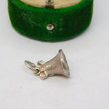 Sterling Silver Bell Charm Pendant Vintage c1970