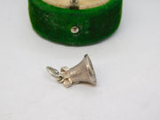 Sterling Silver Bell Charm Pendant Vintage c1970
