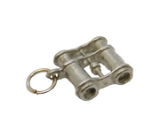 Sterling Silver Binoculars Charm Pendant Vintage c1970