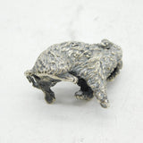 20th Century 800 Grade Silver Spaniel Dog Figurine Ornament Vintage c1970s