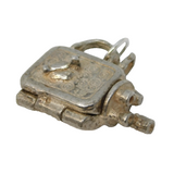 Sterling Silver Opening Film Camera Charm Pendant Vintage c1970