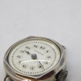 Victorian Sterling Silver Cased Longia Wristwatch Antique 1865 London