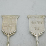 Victorian Set of Sterling Silver Four Provinces of Ireland Spoons Antique 1899
