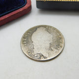 King William III Bristol Mint .925 Silver Shilling Coin c1696 Fair-Worn Antique