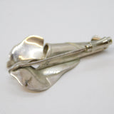 Art Nouveau Style Sterling Silver Floral Dress Brooch Vintage 1981 London