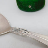 Danish Sterling Silver Art Nouveau Pattern Tea Caddy Spoon Antique c1900