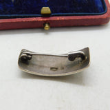Soviet Union Sterling Silver Brooch Cross Form Vintage c1970 KK8