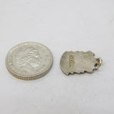 Sterling Silver Enamel Cardiff Charm Pendant Vintage c1970s