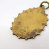 Sterling Silver Gilt Ages Members Pension Fob Medal Antique 1923 Art Deco
