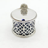 Victorian Sterling Silver Pierced Mustard Pot Antique 1845 London