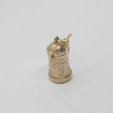 Sterling Silver Bavarian Style Scene Beer Stein Charm Pendant Vintage c1970s