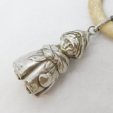 Sterling Silver Celluloid Little Red Riding Hood Baby Rattle & Teether Vintage