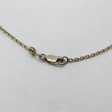 Sterling Silver Art Nouveau Style Swirl Pattern Necklace Antique c1970