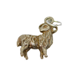 Sterling Silver Ram Sheep Charm Pendant Vintage c1970