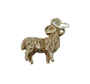 Sterling Silver Ram Sheep Charm Pendant Vintage c1970