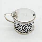 Victorian Sterling Silver Pierced Mustard Pot Antique 1845 London