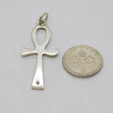 Sterling Silver Ankh Charm Pendant Vintage c1970