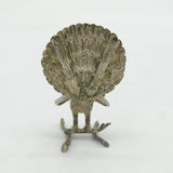 19th Century Indian Kutch Sterling Silver Peacock Place Setting Antique c1880s